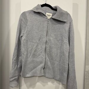 Abercrombie & Fitch Gray Women's Sweater Cardigan